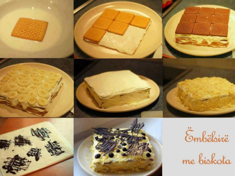 Embelsire me biskota dhe banane