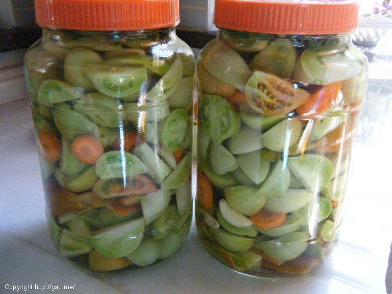 Turshi me domate jeshile 